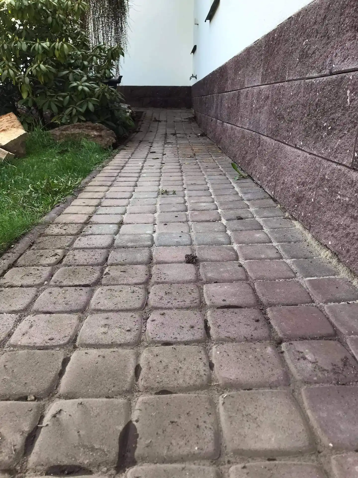 Dlažba z kostek – před